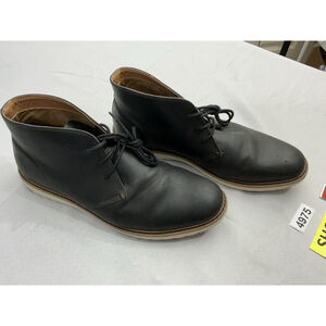 Men’s Aldo Lace Up Chukka Boots 10 Black Leather